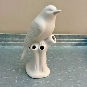 CHIVE Ceramic Bird Bud Vase Matte White Floral Stem Vase Modern Decor